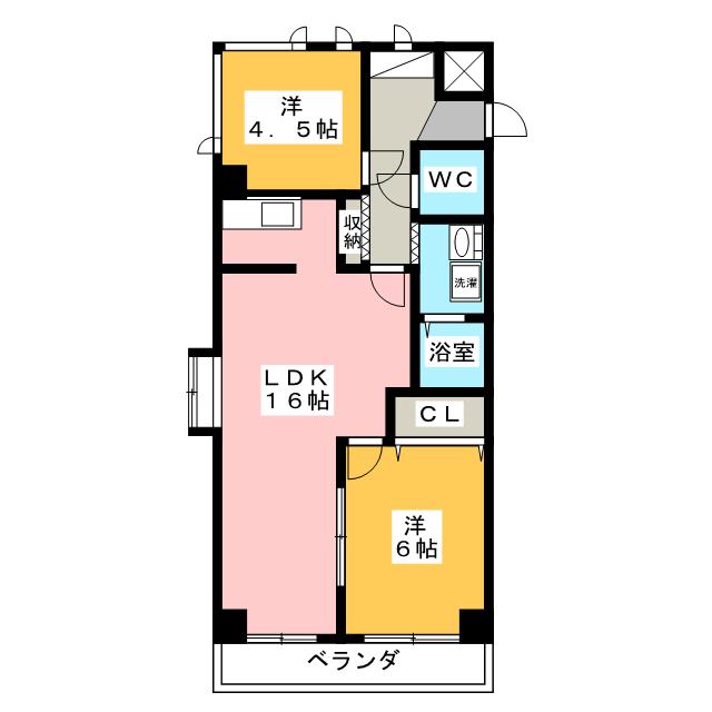 シャトレ糸貫の間取り