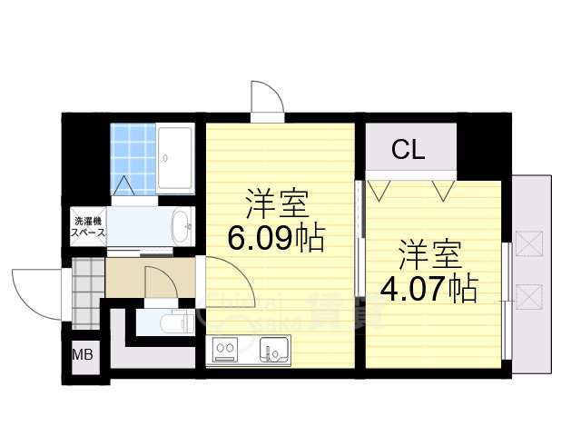 クローバー・クレア池田の間取り