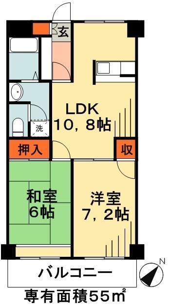 ハイブリッジソシアの間取り