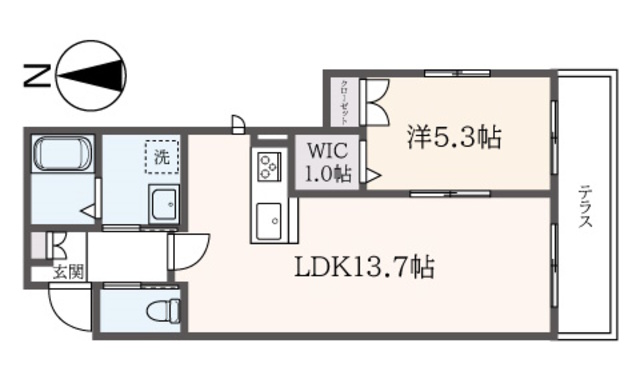 ガーデン　シャガの間取り