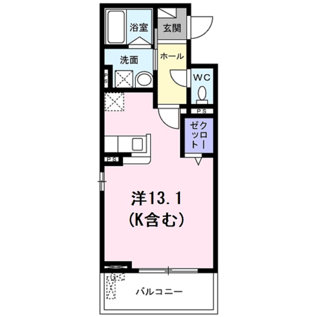 京都市南区吉祥院嶋川原田町のアパートの間取り