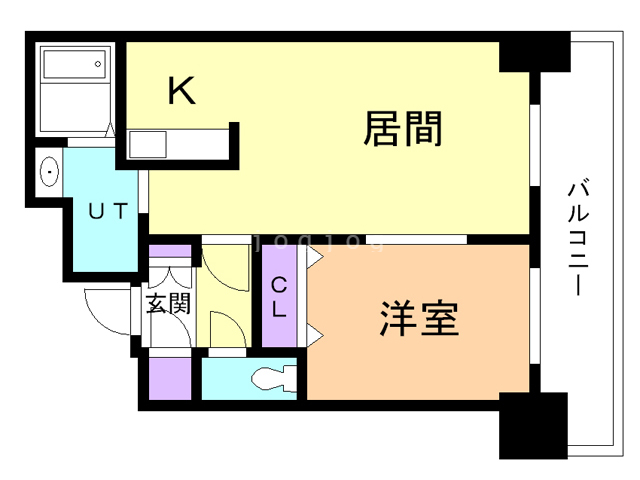 札幌市中央区南八条西のマンションの間取り