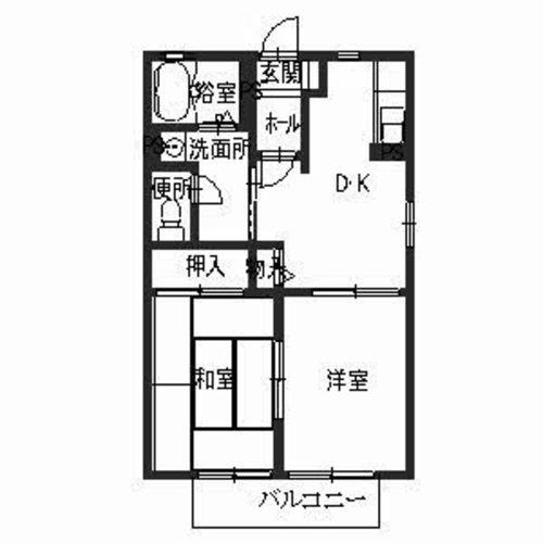 加東市藤田のアパートの間取り