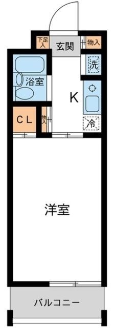 春日部市中央のマンションの間取り