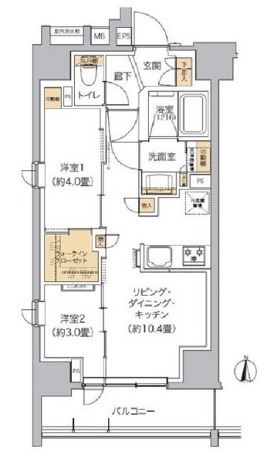 リビオメゾン東池袋の間取り