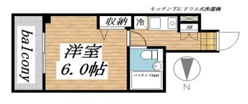 メゾンドヴィレ市ヶ谷の間取り