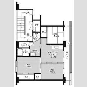 ビレッジハウス芳賀2号棟の間取り