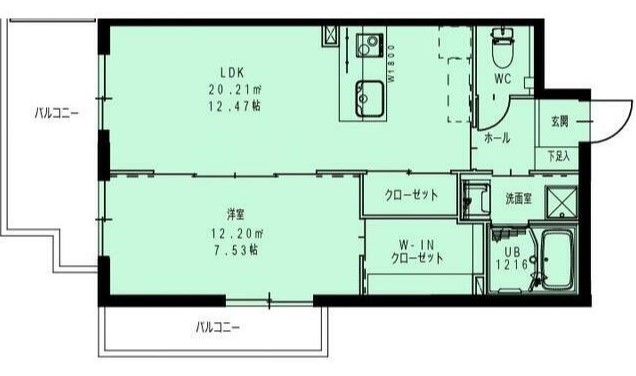 さいたま市北区宮原町のマンションの間取り