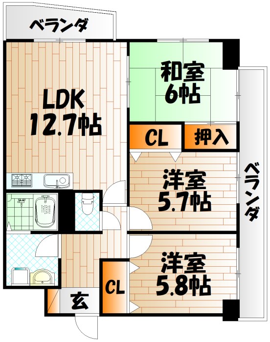 第壱上野マンションの間取り