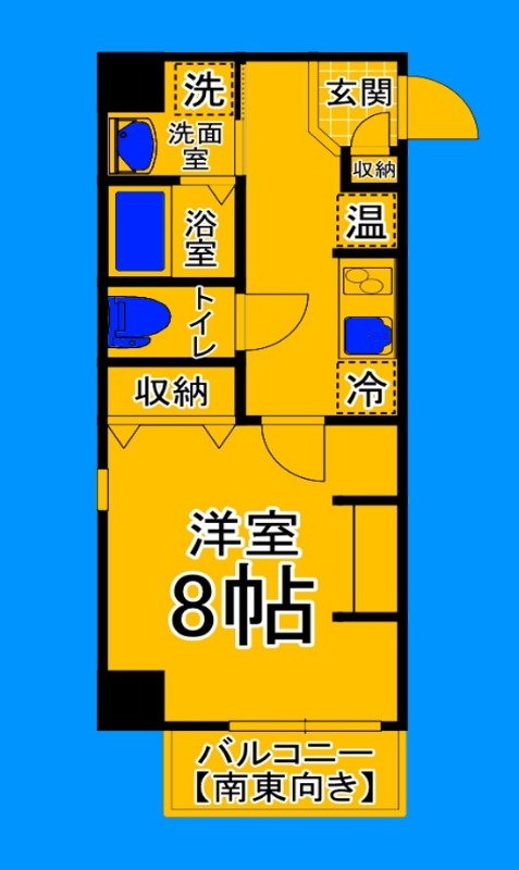 堺市堺区市之町西のマンションの間取り