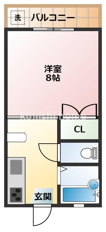 サンハイム領家の間取り