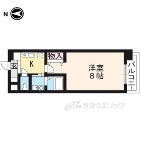 カスタリア京都西大路の間取り写真