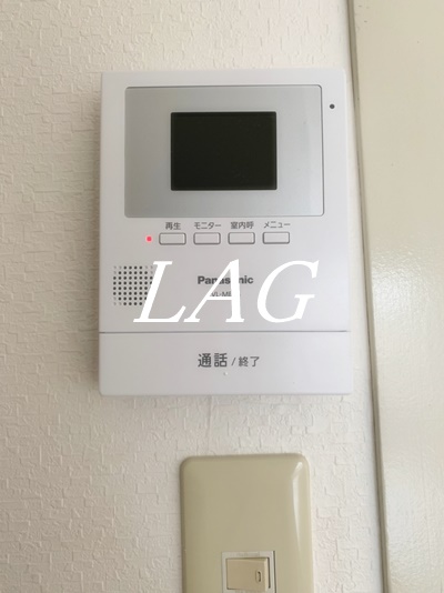 セキュリティ　モニター付きインターフォンです。