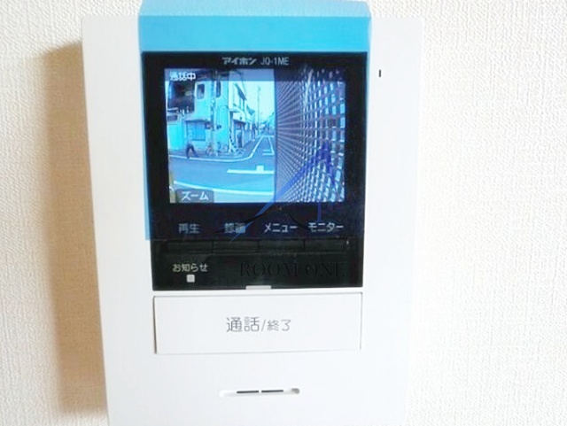 セキュリティ　モニター付きインターホンです。