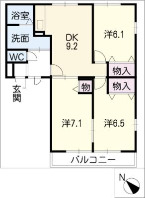 ソレイル レトアの間取り写真
