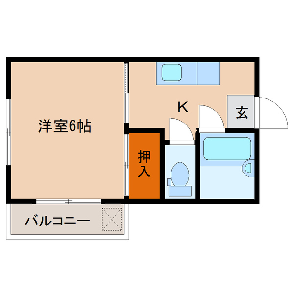 エレメント神宮東Iの間取り