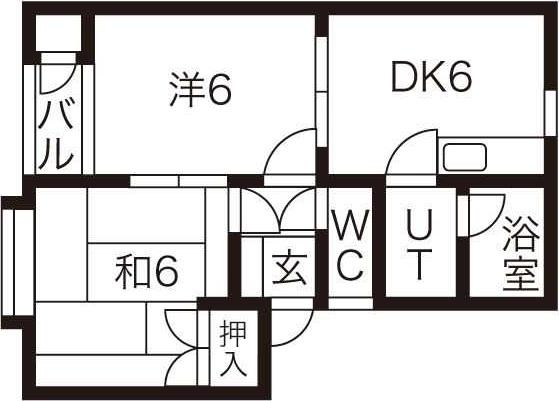 盛岡市門2丁目築30年の間取り