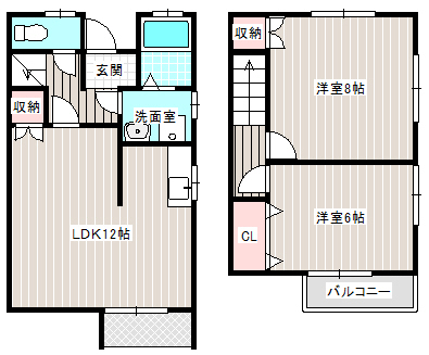 静岡県浜松市中央区大平台２（一戸建）の賃貸物件の間取り