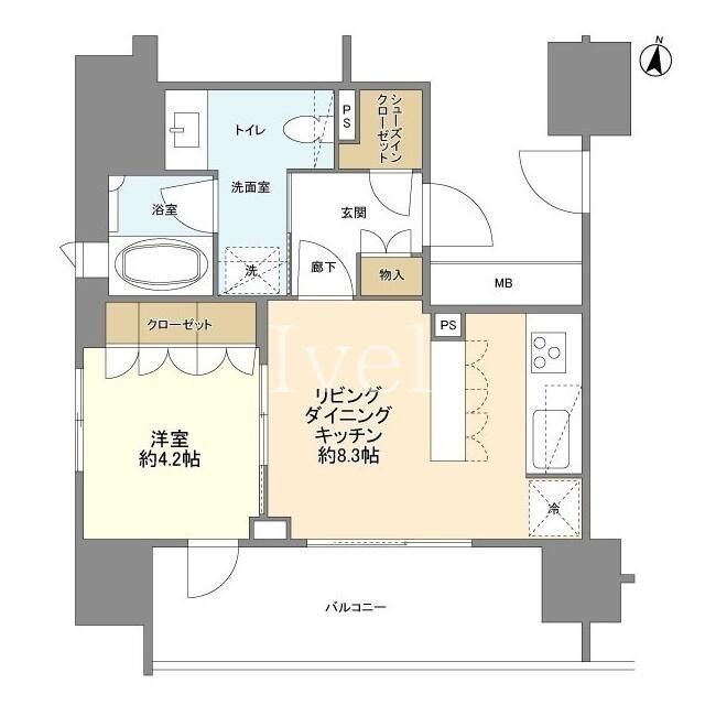 千代田区神田小川町のマンションの間取り