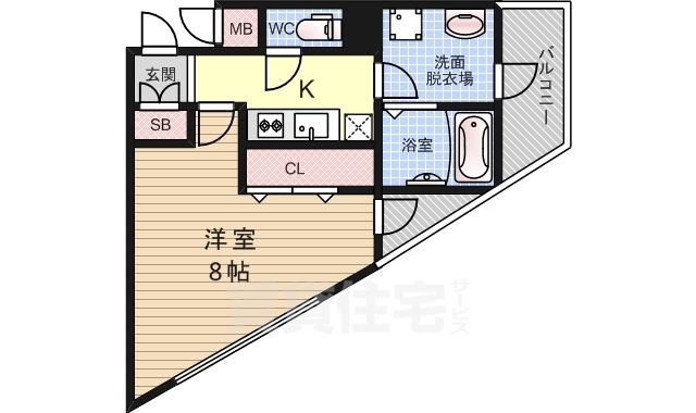 エスカーサ大阪WESTの間取り