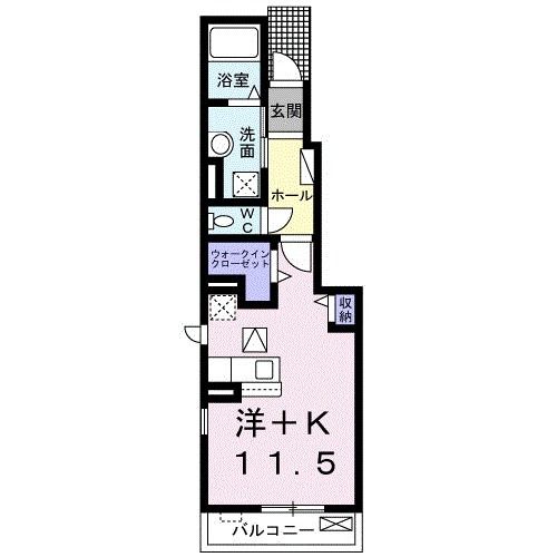 清須市清洲のアパートの間取り