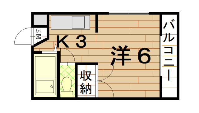 鹿児島市鴨池のマンションの間取り