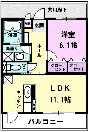 ル・キャステルの間取り