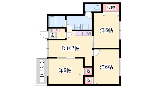 Ｓｅｔｔｌｅ城西の間取り