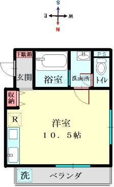 メゾンＰｉａ浜の間取り