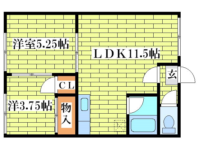 シティハイムライラックの間取り