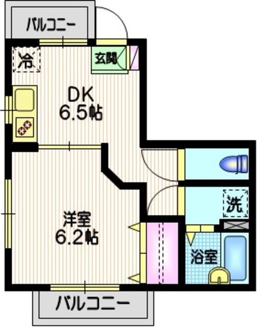 目黒区原町のマンションの間取り