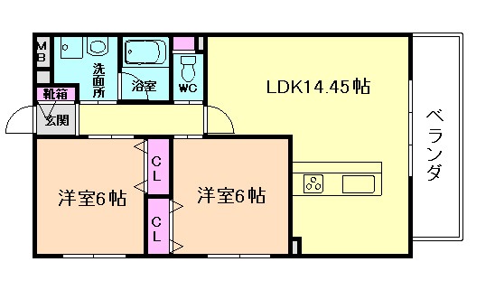 (仮称)箕面市新稲７丁目M計画の間取り