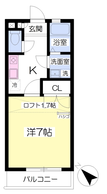 パークアベニュー弐番館の間取り