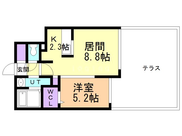 【レジーナＮ２２の間取り】