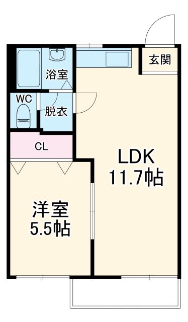 沼津市原のアパートの間取り