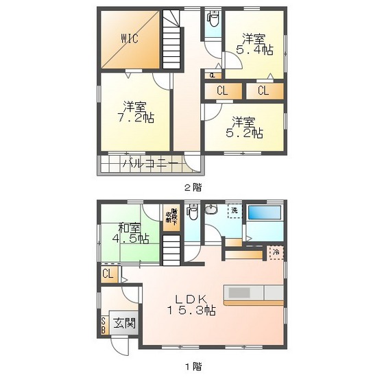 末広南３丁目戸建の間取り