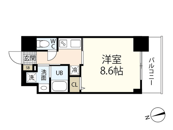 ＣＡＳＳＩＡ河原町平和大通の間取り