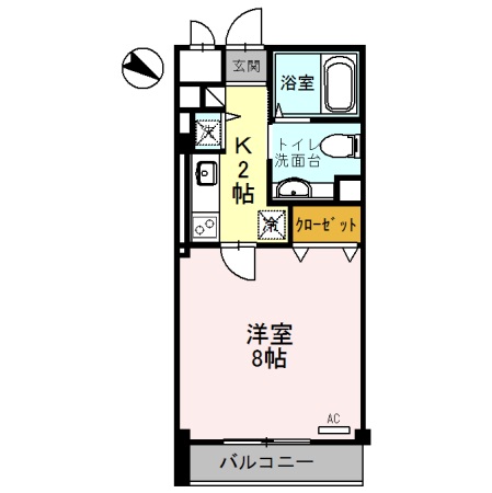 三木市緑が丘町西のマンションの間取り