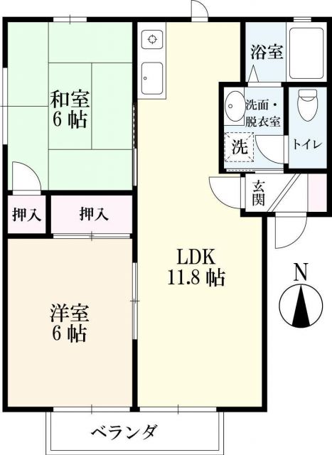 ファミール右原の間取り