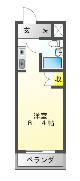 名古屋市港区浜のマンションの間取り