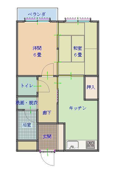 コーポ林の間取り