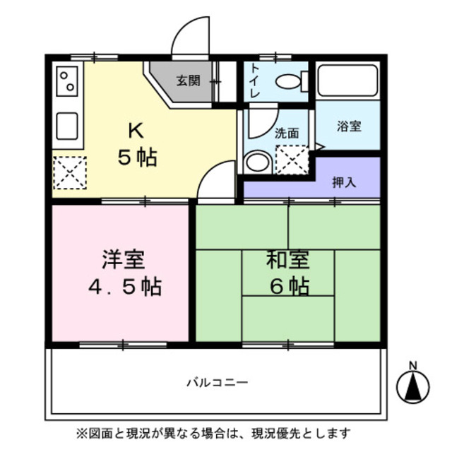 東住吉マンションの間取り