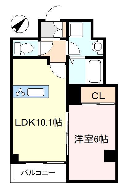 春日部市粕壁のマンションの間取り