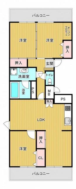 イトーピア平和マンションの間取り