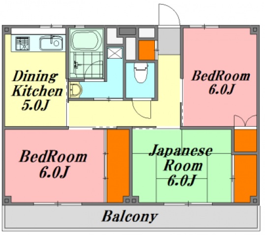 廿日市市宮内のマンションの間取り