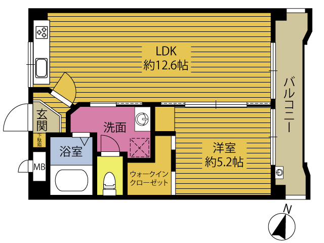 メゾンハニーの間取り