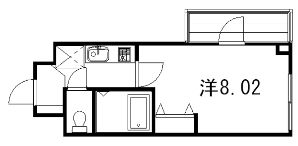 京都市南区八条町のマンションの間取り