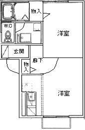 セジュール８８８の間取り