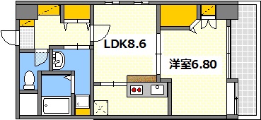 ベルハイツ1stの間取り