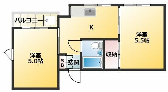 東ヶ崎ビル（トウガサキ）の間取り